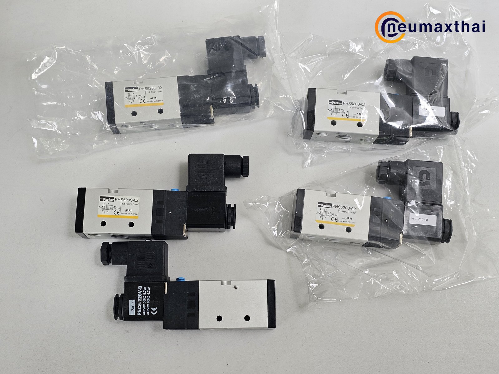 PHS520S-02-220V-D 5/2 SOLENOID VALVE 1/4" , AC220V "PARKER"