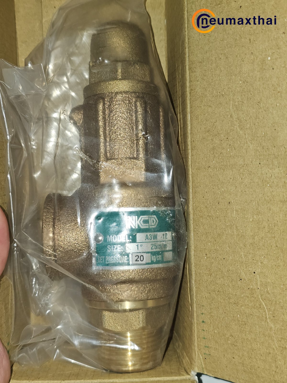 A3W-10-20 SAFETY RELIEF VALVE 1" , 20Kgf/cm2 ,ไม่มีด้าม , "NCD"