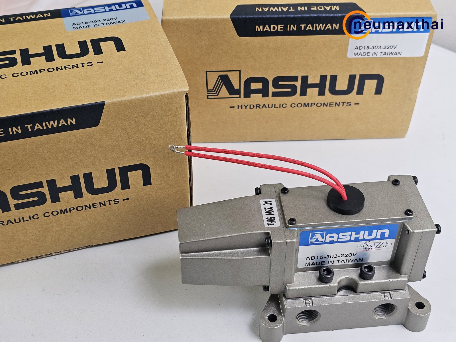 AD15-303-AC220V SOLENOID VALVE 3/8", 220VAC  "ASHUN"