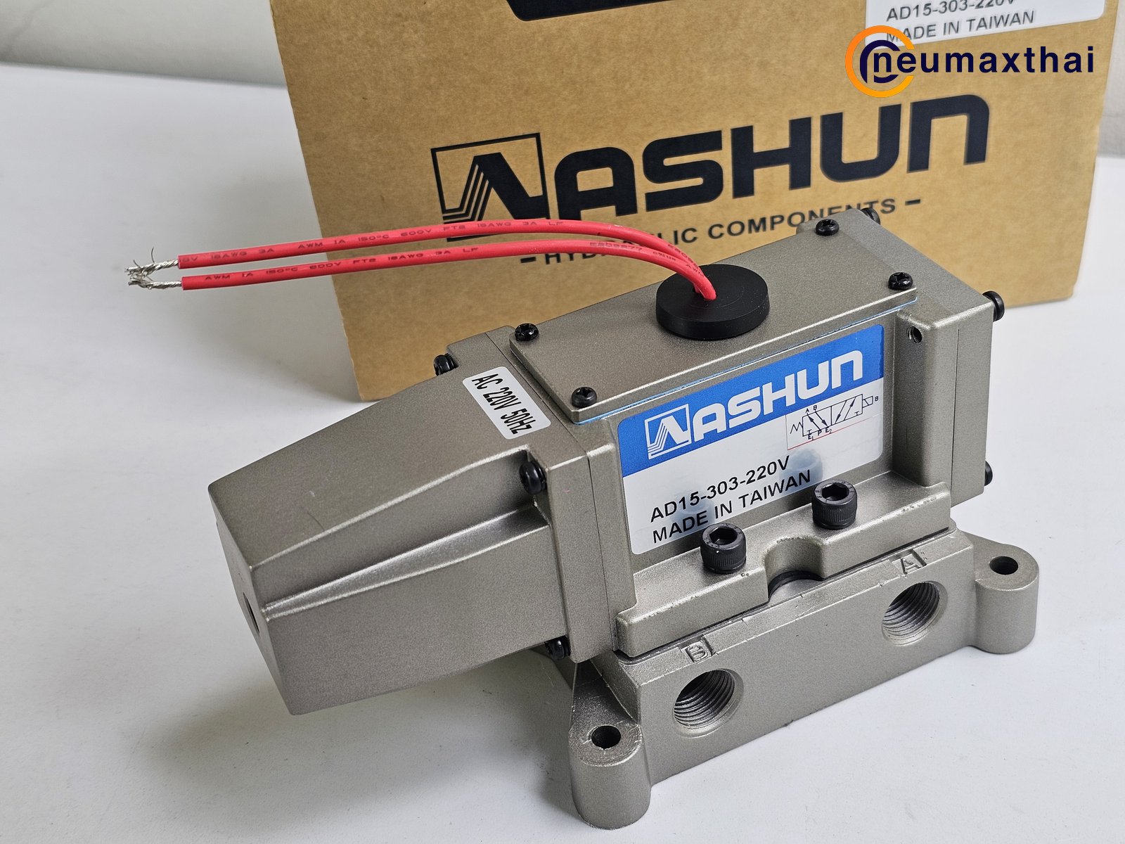 AD15-303-AC220V SOLENOID VALVE 3/8", 220VAC  "ASHUN"
