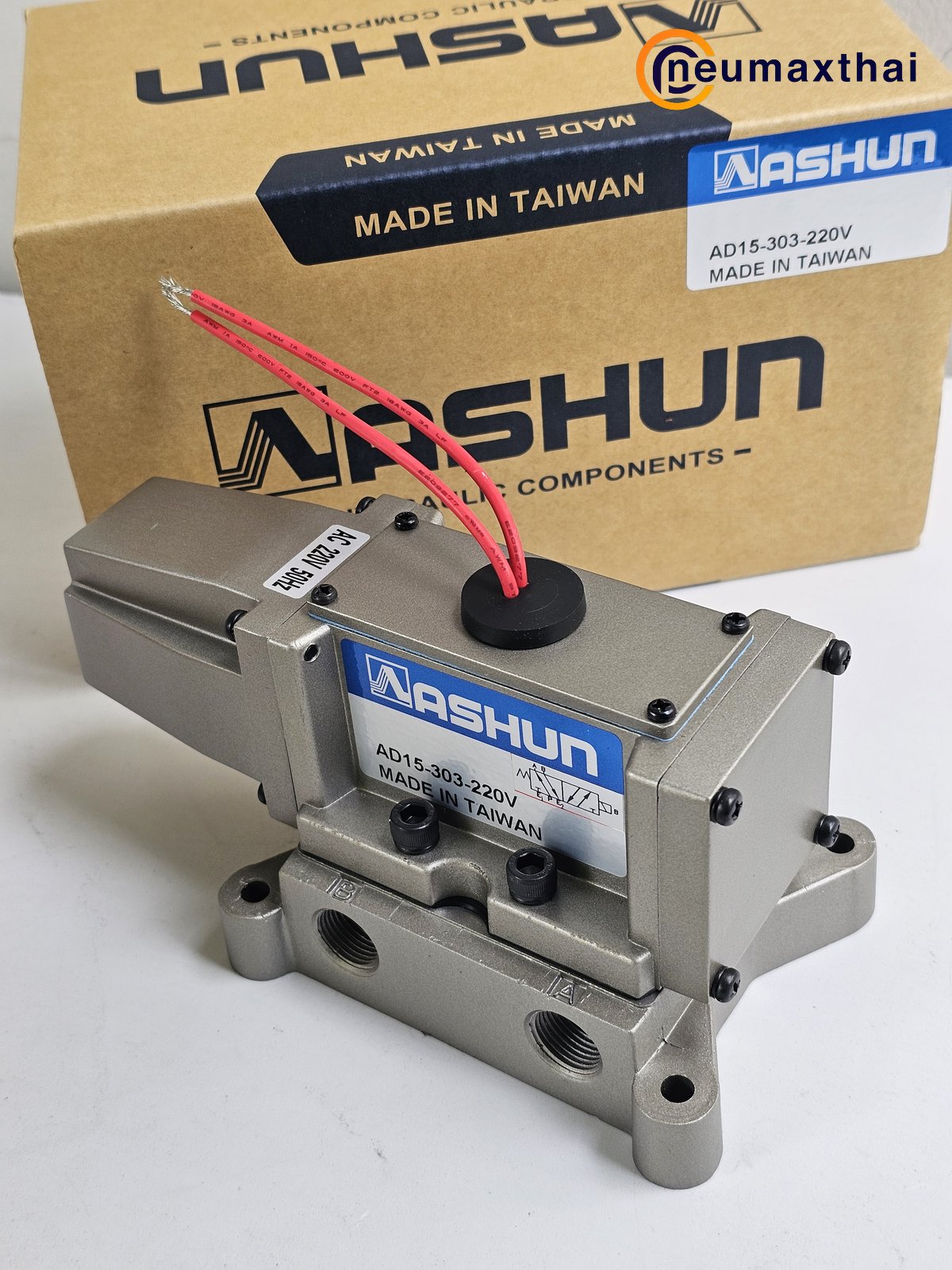 AD15-303-AC220V SOLENOID VALVE 3/8", 220VAC  "ASHUN"