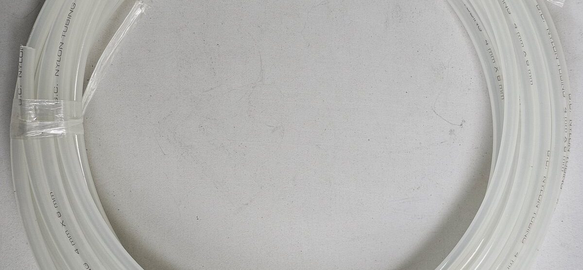 ส่ง NY-0640W NYLON TUBING 6X4MM , WHITE , “GC”