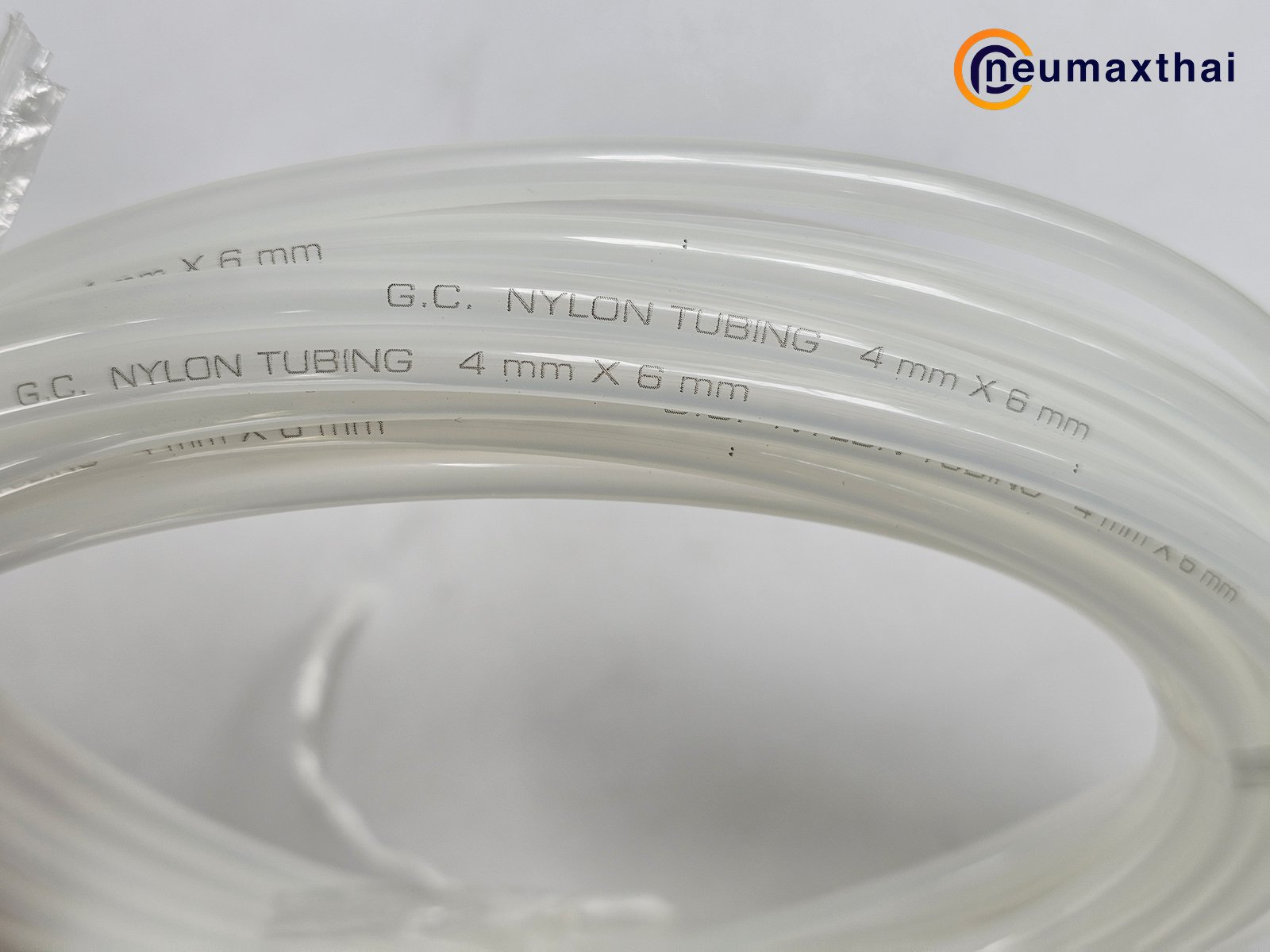 NY-0640W NYLON TUBING 6X4MM , WHITE , "GC"