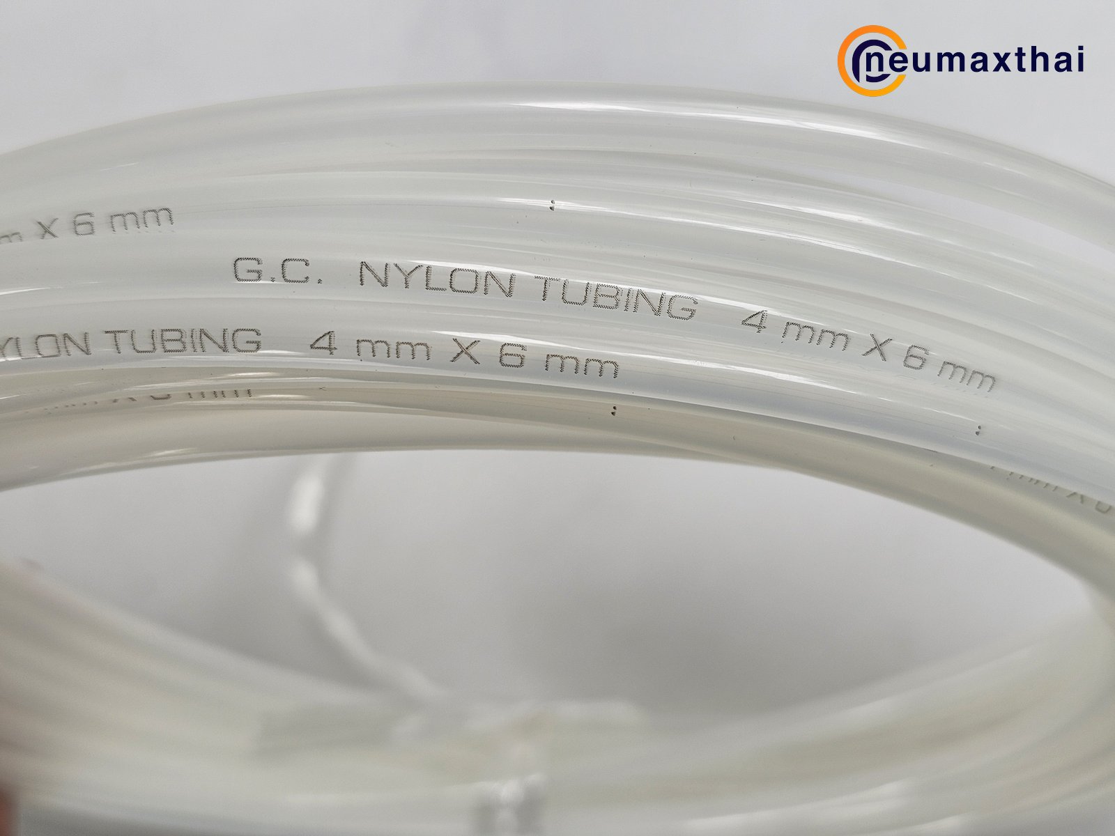 NY-0640W NYLON TUBING 6X4MM , WHITE , "GC"