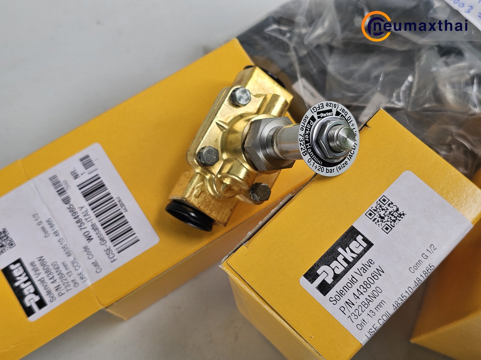 P-VE7322BAN00-2 2/2 SOLENOID VALVE 1/2" TYPE:NO, AC220V "PARKER"