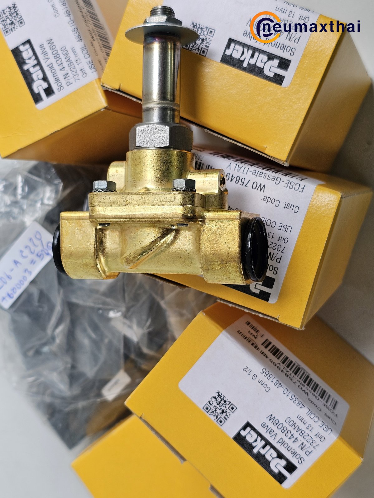 P-VE7322BAN00-2 2/2 SOLENOID VALVE 1/2" TYPE:NO, AC220V "PARKER"
