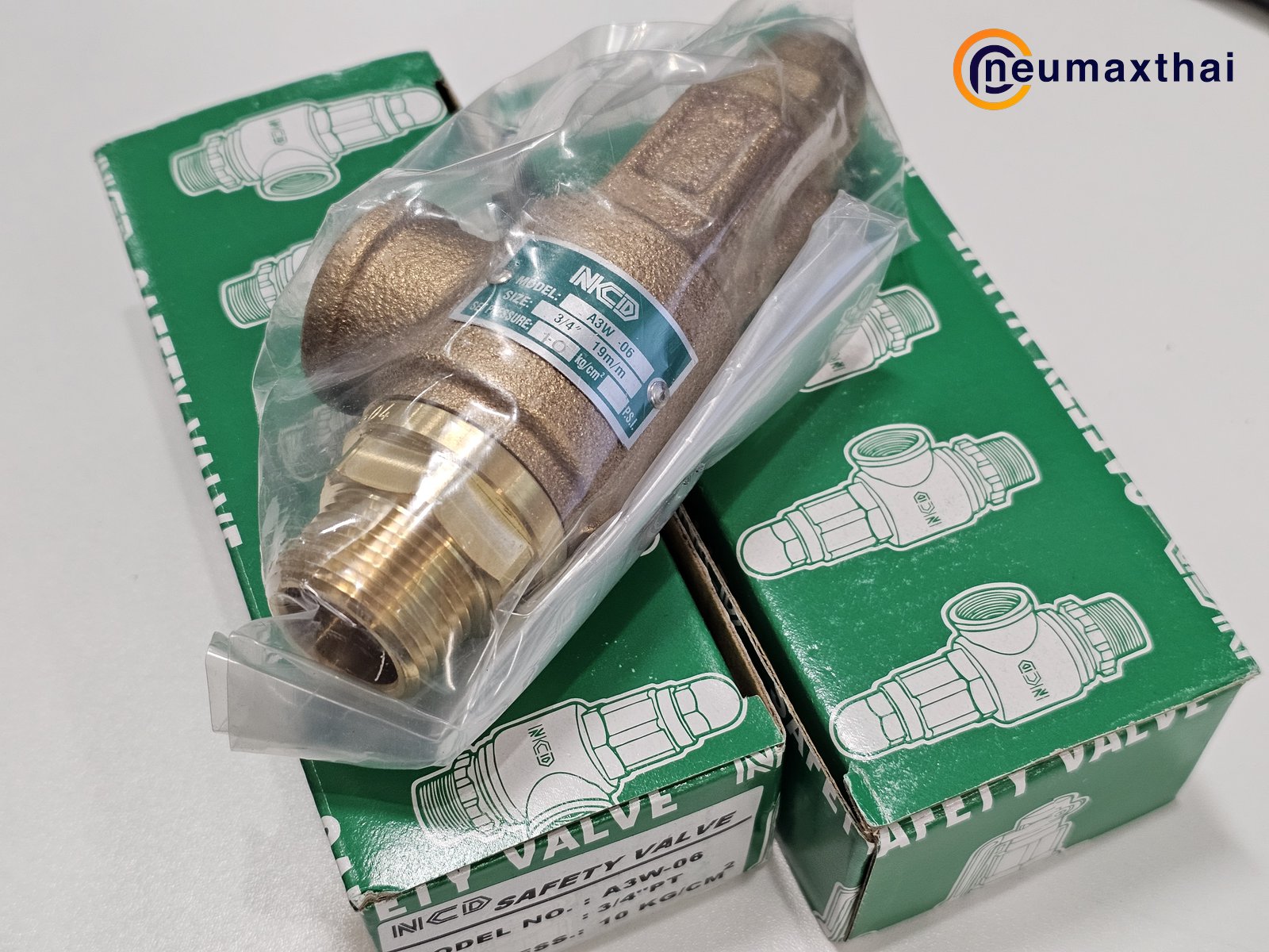A3W-06-10 SAFETY RELIEF VALVE 3/4" , 10Kgf/cm2 ,ไม่มีด้าม , "NCD"