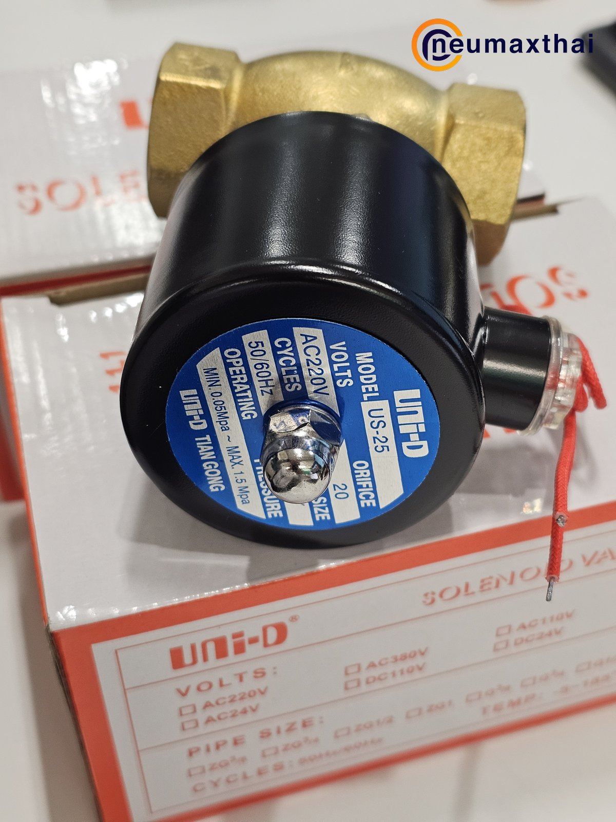 US-25-AC220 2/2 SOLENOID VALVE 1" ,TYPE:NC ,AC220 "UNID-D"
