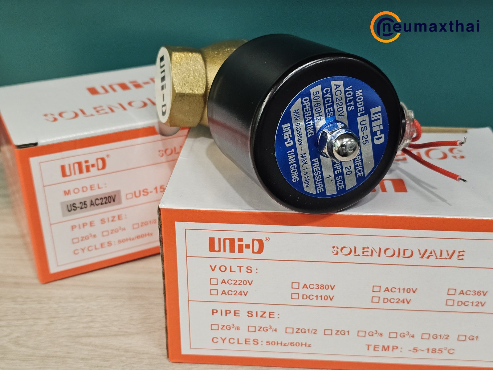 US-25-AC220 2/2 SOLENOID VALVE 1" ,TYPE:NC ,AC220 "UNID-D"