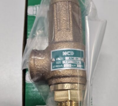 ส่ง A3W-04-25 SAFETY RELIEF VALVE 1/2″ , 25Kgf/cm2, ไม่มีด้าม “NCD”
