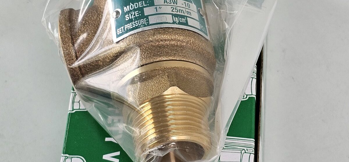 ส่ง A3W-10-10 SAFETY RELIEF VALVE 1″ , 10Kgf/cm2 , ไม่มีด้าม , “NCD”