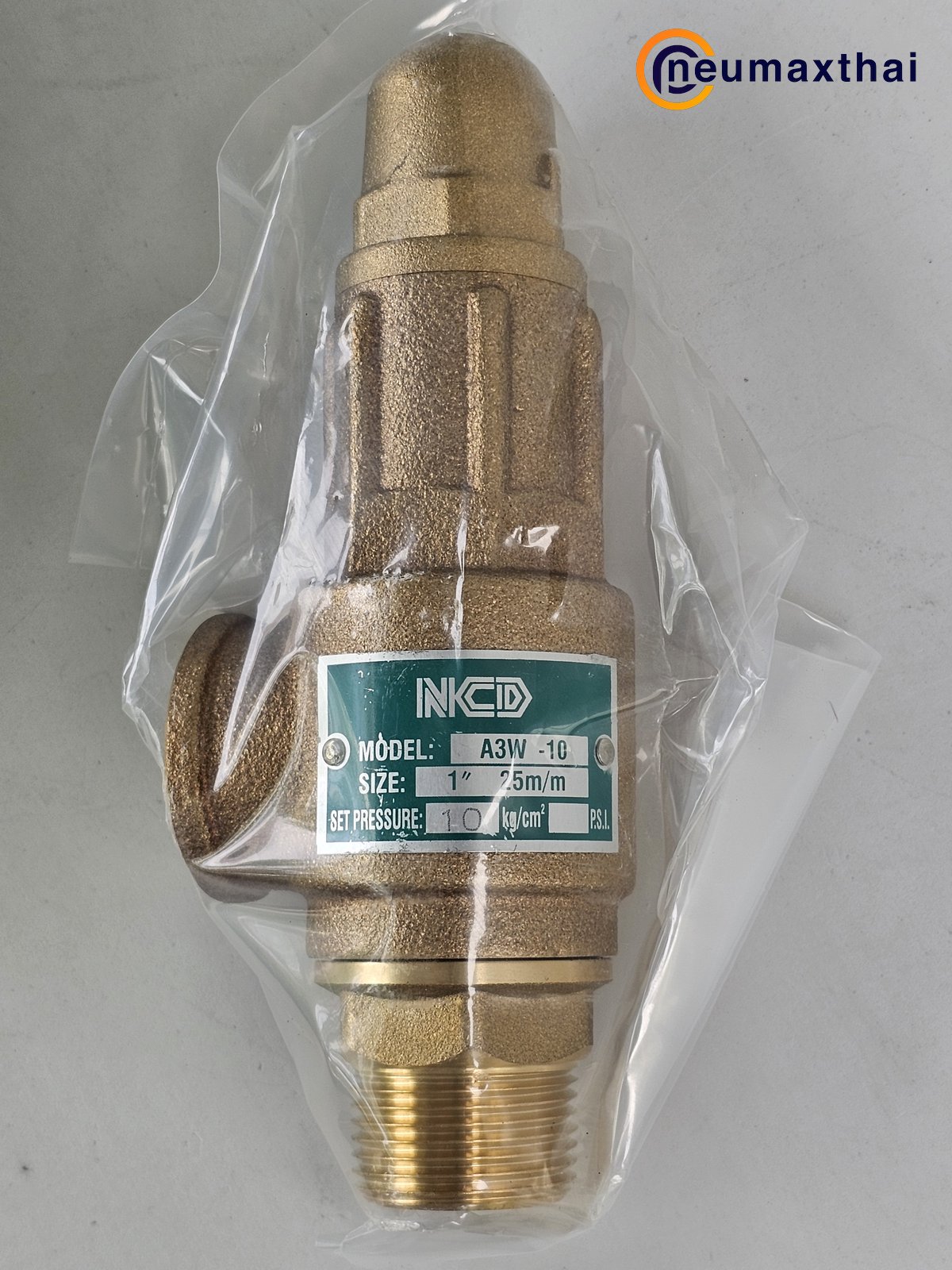 A3W-10-10 SAFETY RELIEF VALVE 1" , 10Kgf/cm2 , ไม่มีด้าม , "NCD"