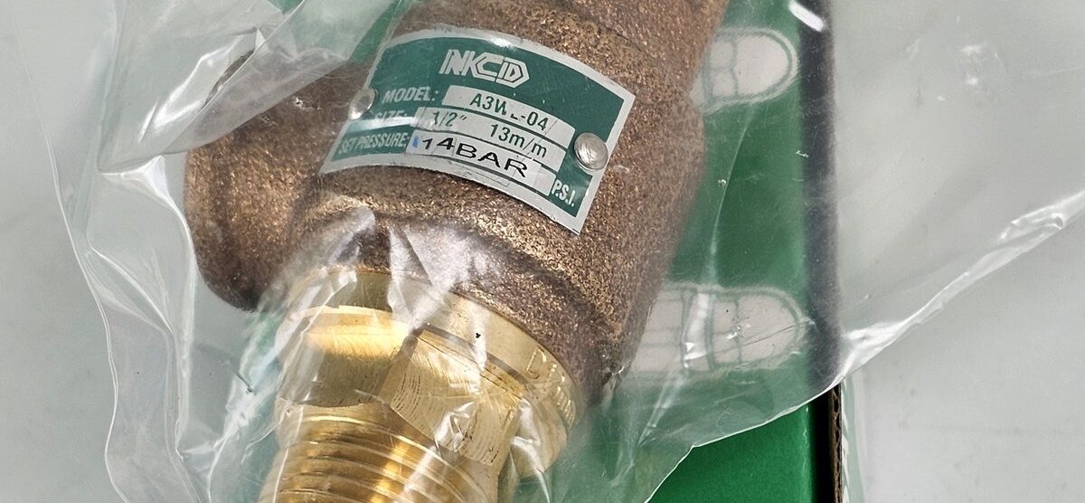 ส่ง A3W-04-16 SAFETY RELIEF VALVE 1/2″ , SET 14 BAR ,ไม่มีด้าม , “NCD”