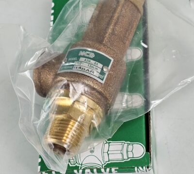 ส่ง A3W-04-16 SAFETY RELIEF VALVE 1/2″ , SET 14 BAR ,ไม่มีด้าม , “NCD”