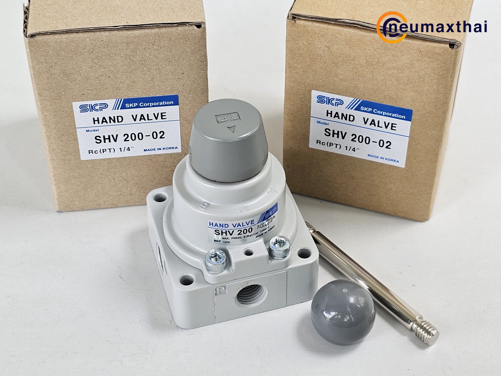 SHV200-02 4/3 CLOSE CENTER HAND VALVE 1/4" , "SKP"