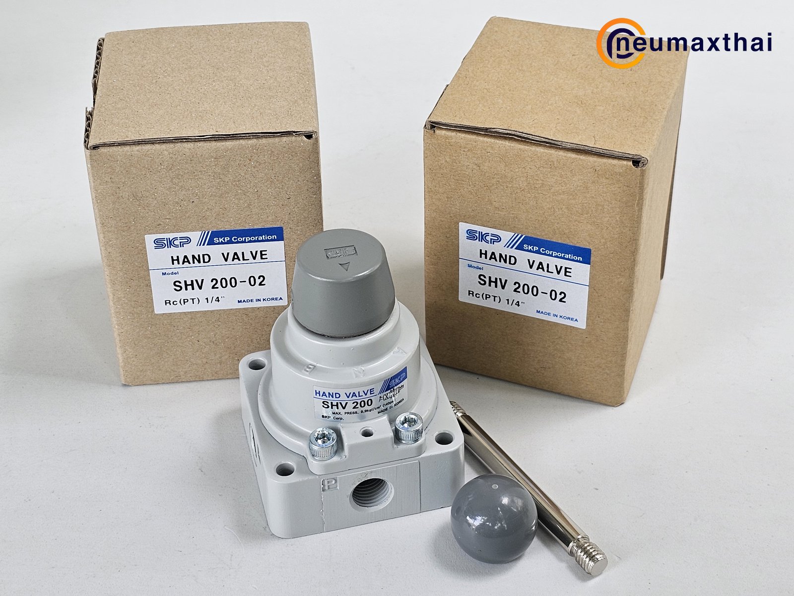 SHV200-02 4/3 CLOSE CENTER HAND VALVE 1/4" , "SKP"