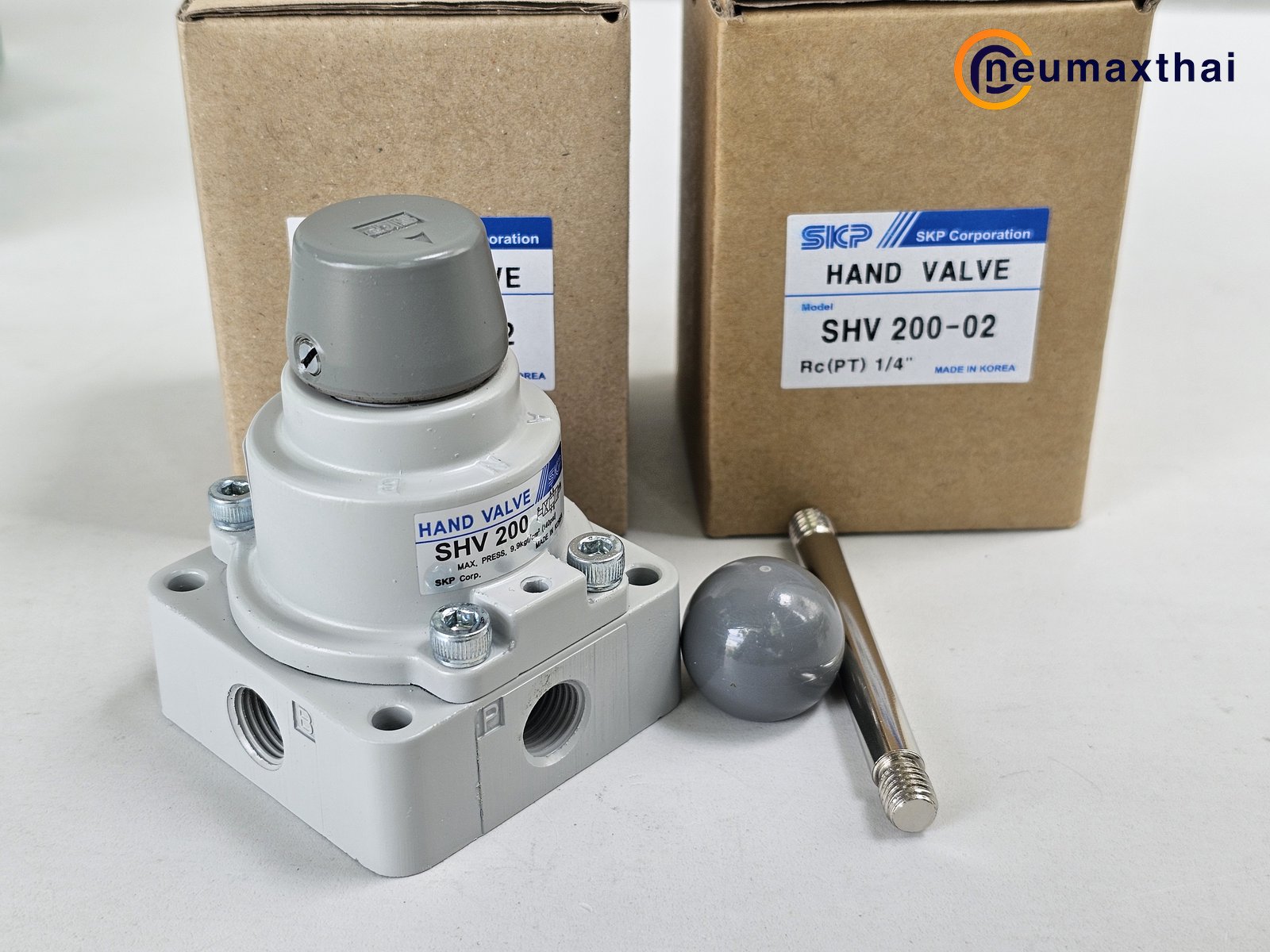 SHV200-02 4/3 CLOSE CENTER HAND VALVE 1/4" , "SKP"
