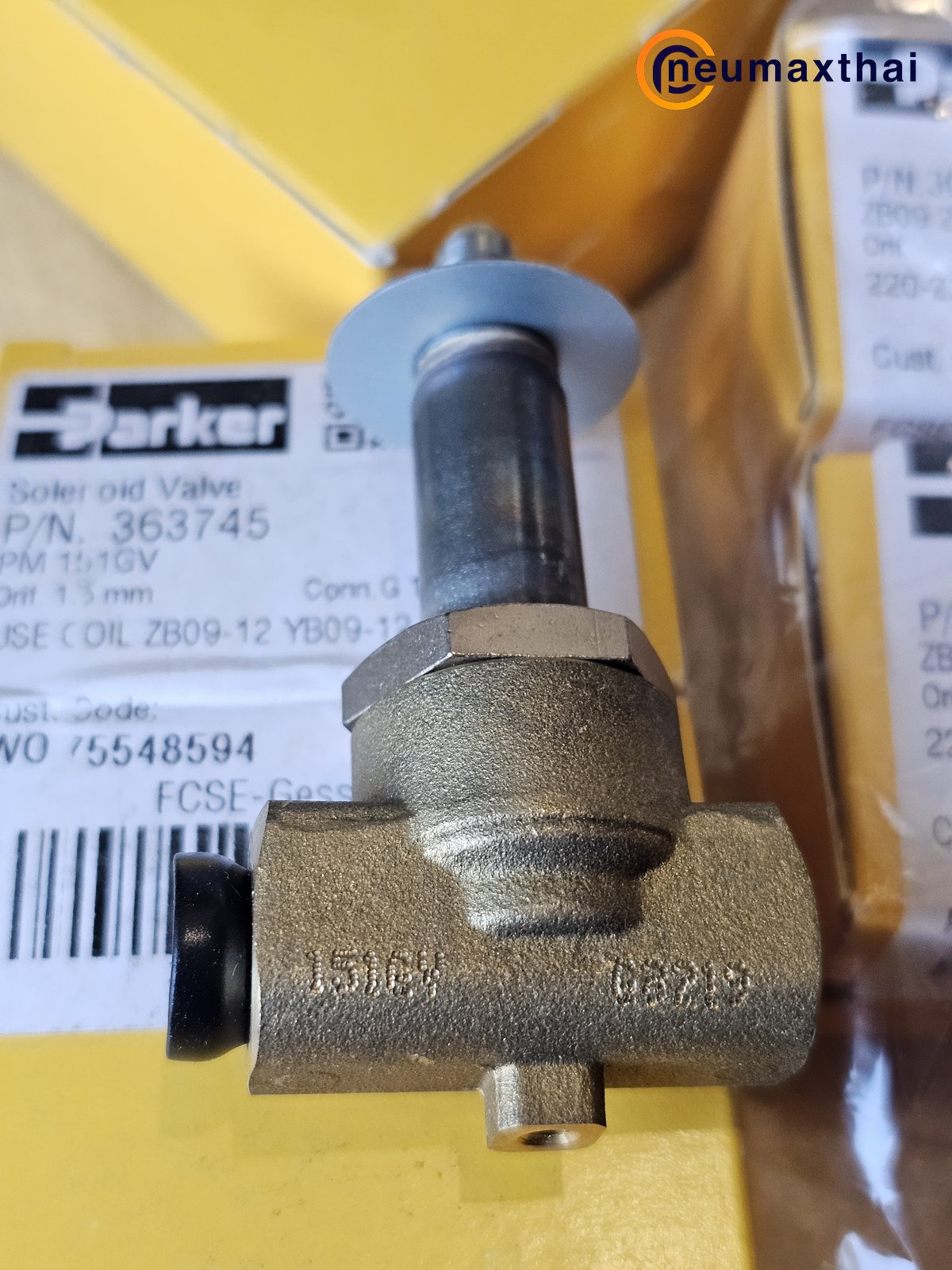 P-VE151GV-2  2/2 SOLENOID VALVE 1/4" , TYPE :NO , AC220V "PARKER"