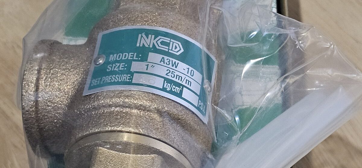ส่ง A3W-10-16 SAFETY VALVE 1″ , 16Kgf/cm2, ไม่มีด้าม  ,”NCD”
