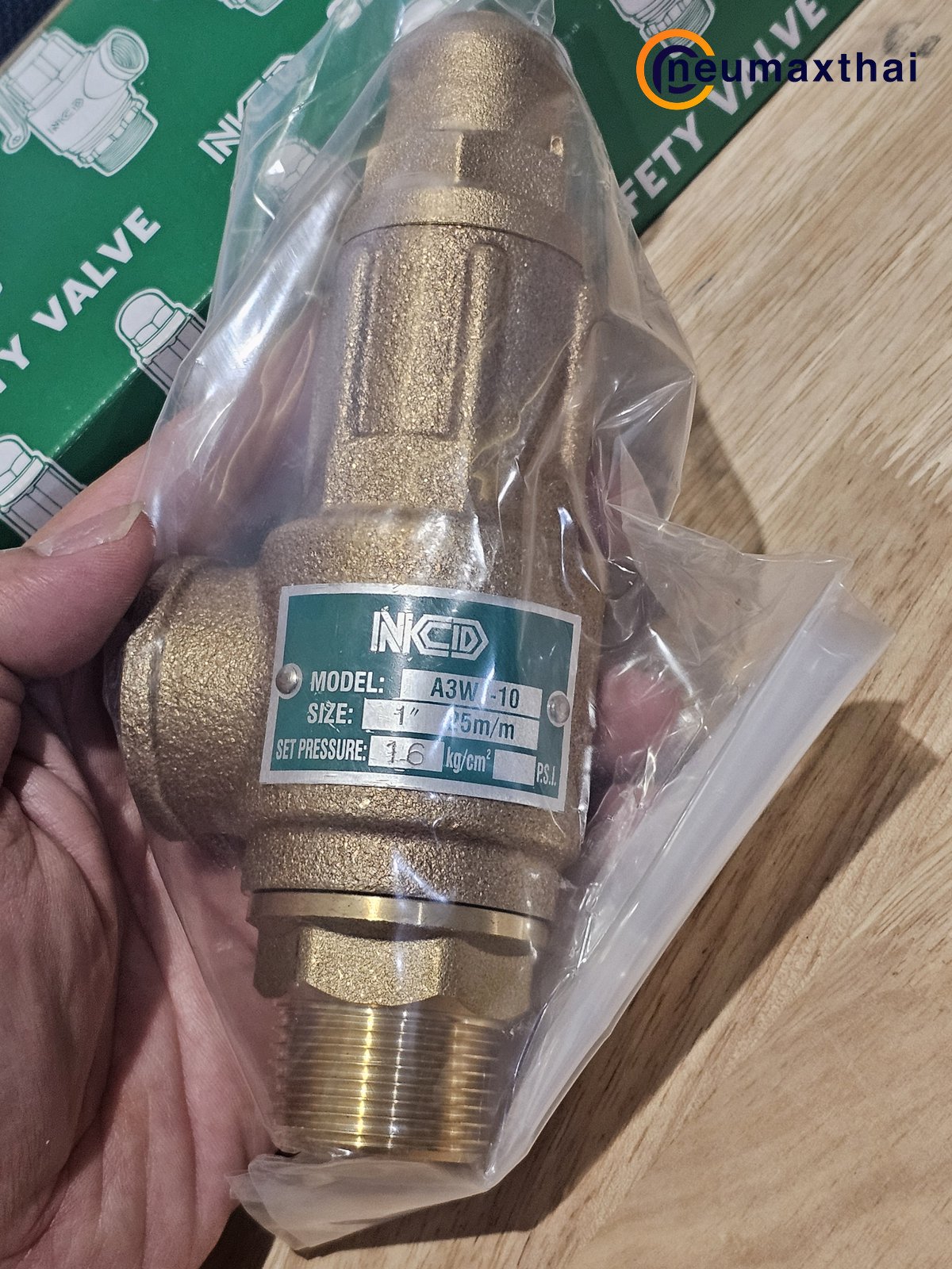 A3W-10-16 SAFETY VALVE 1" , 16Kgf/cm2, ไม่มีด้าม  ,"NCD"