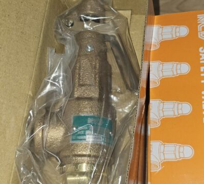 ส่ง A3WL-06-10-8BAR SAFETY RELIEF VALVE 3/4″ ,SET 8 BAR , มีด้าม , “NCD”