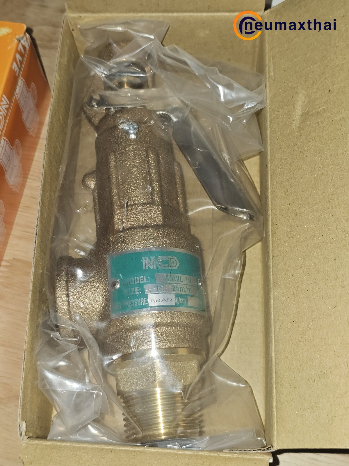 A3WL-10-10-8BAR SAFETY RELIEF VALVE 1" ,SET 8 BAR , มีด้าม , "NCD"