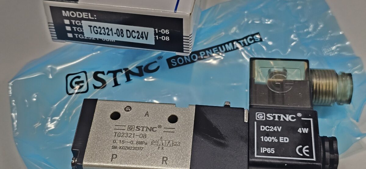 ส่ง TG2321-08-DC24 3/2 SOLENOID VALVE 1/4″ ,DC24V , “STNC”