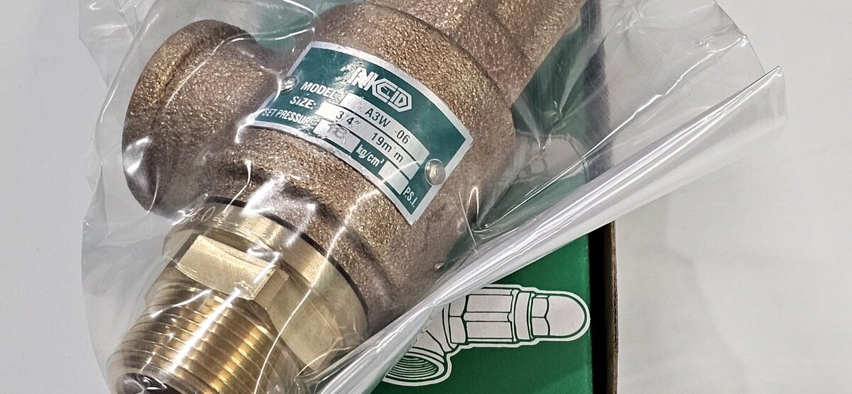ส่ง A3W-06-16 SAFETY RELIEF VALVE 3/4″ , 16Kgf/cm2 ,ไม่มีด้าม , “NCD”