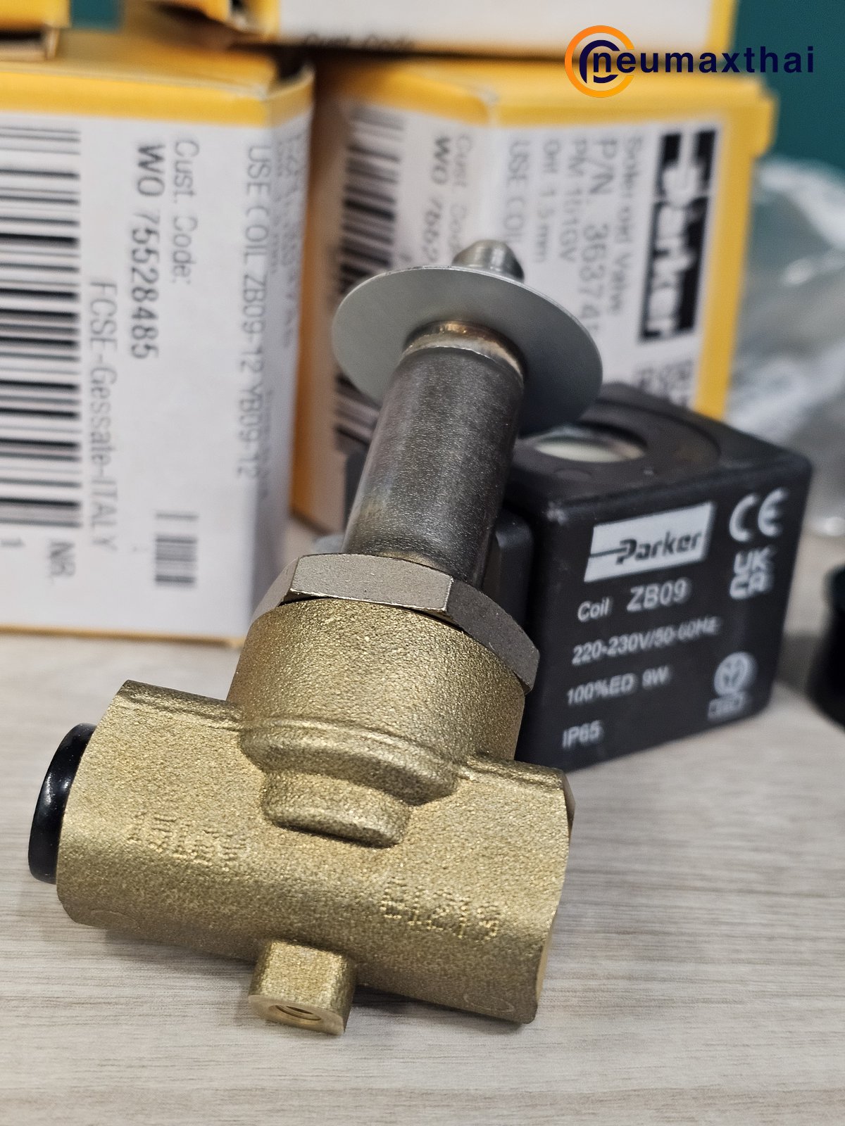 P-VE151GV-2  2/2 SOLENOID VALVE 1/4" , TYPE :NO , AC220V "PARKER"