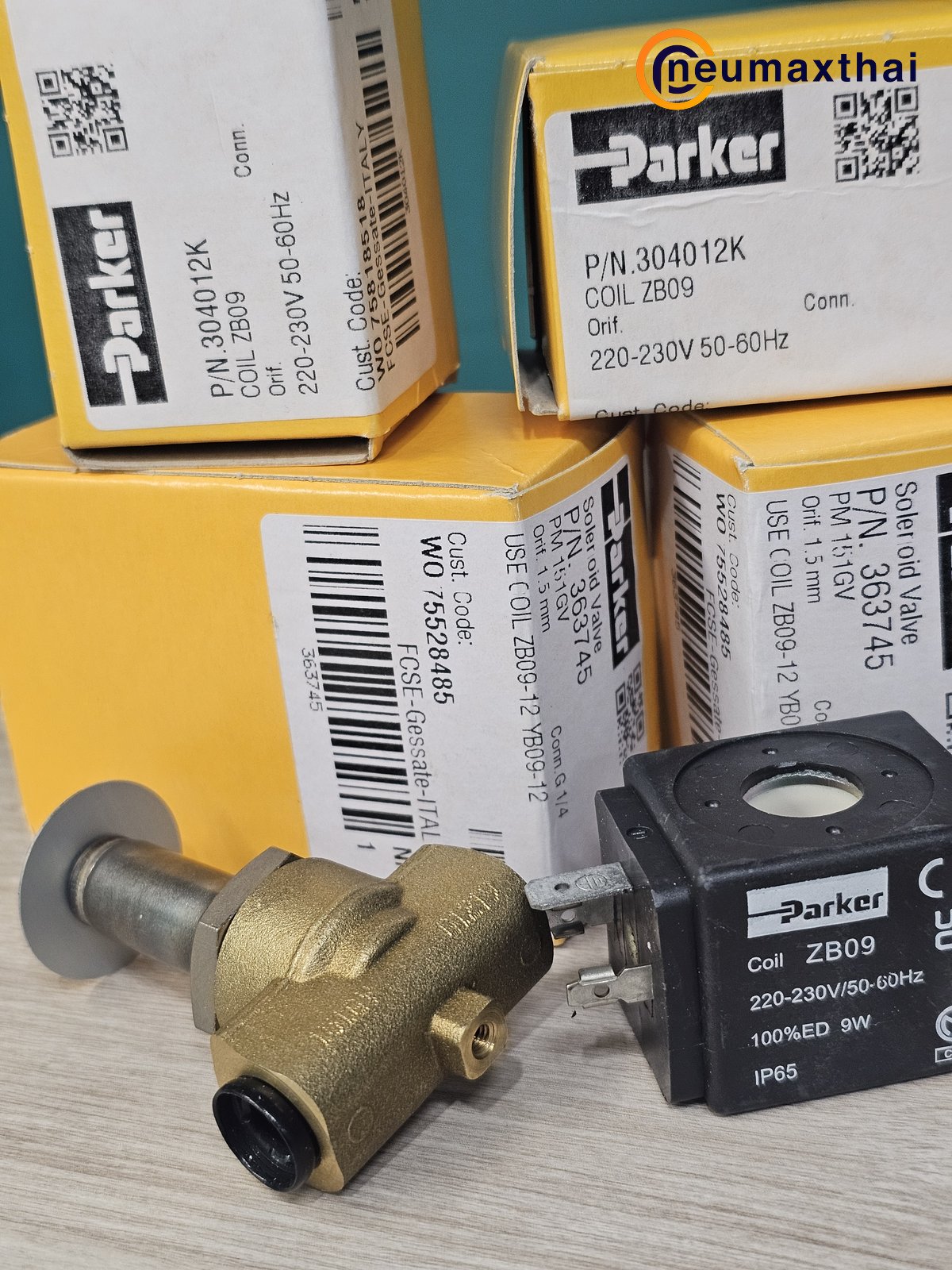 P-VE151GV-2  2/2 SOLENOID VALVE 1/4" , TYPE :NO , AC220V "PARKER"