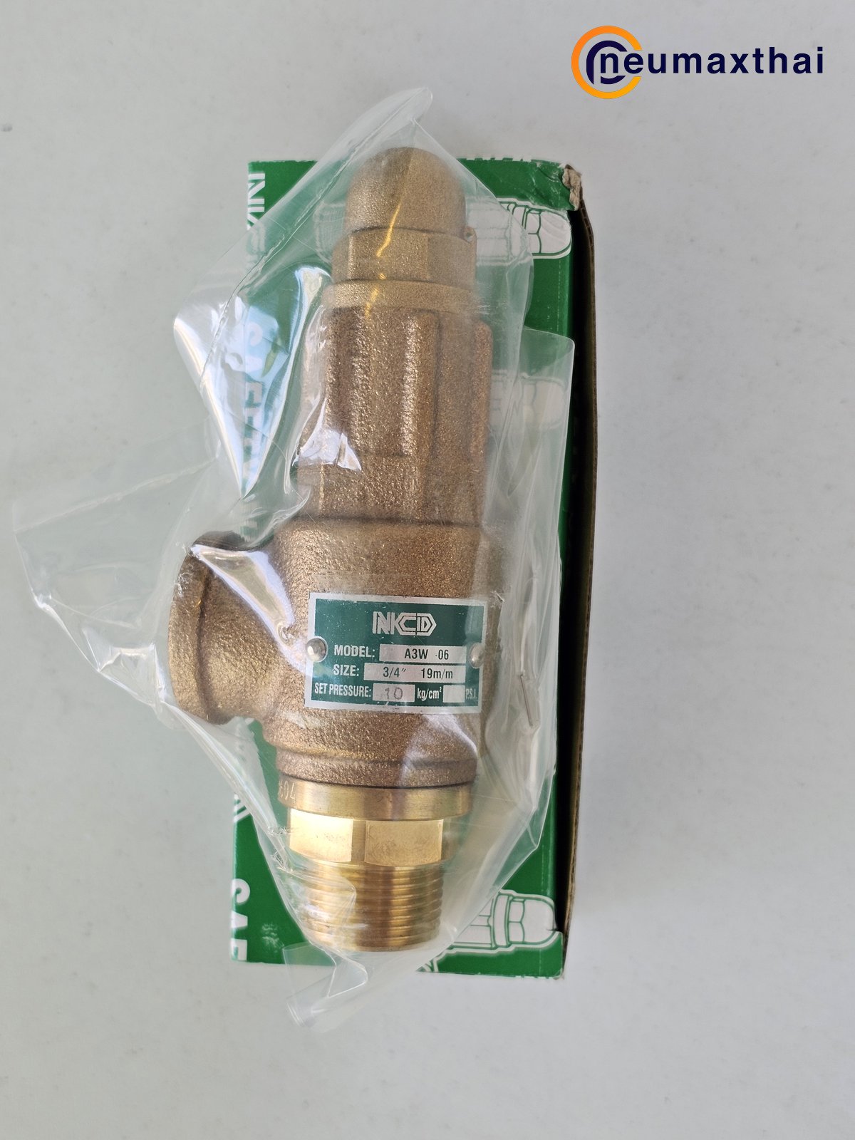 A3W-06-10 SAFETY RELIEF VALVE 3/4" , 10Kgf/cm2 ,ไม่มีด้าม , "NCD"