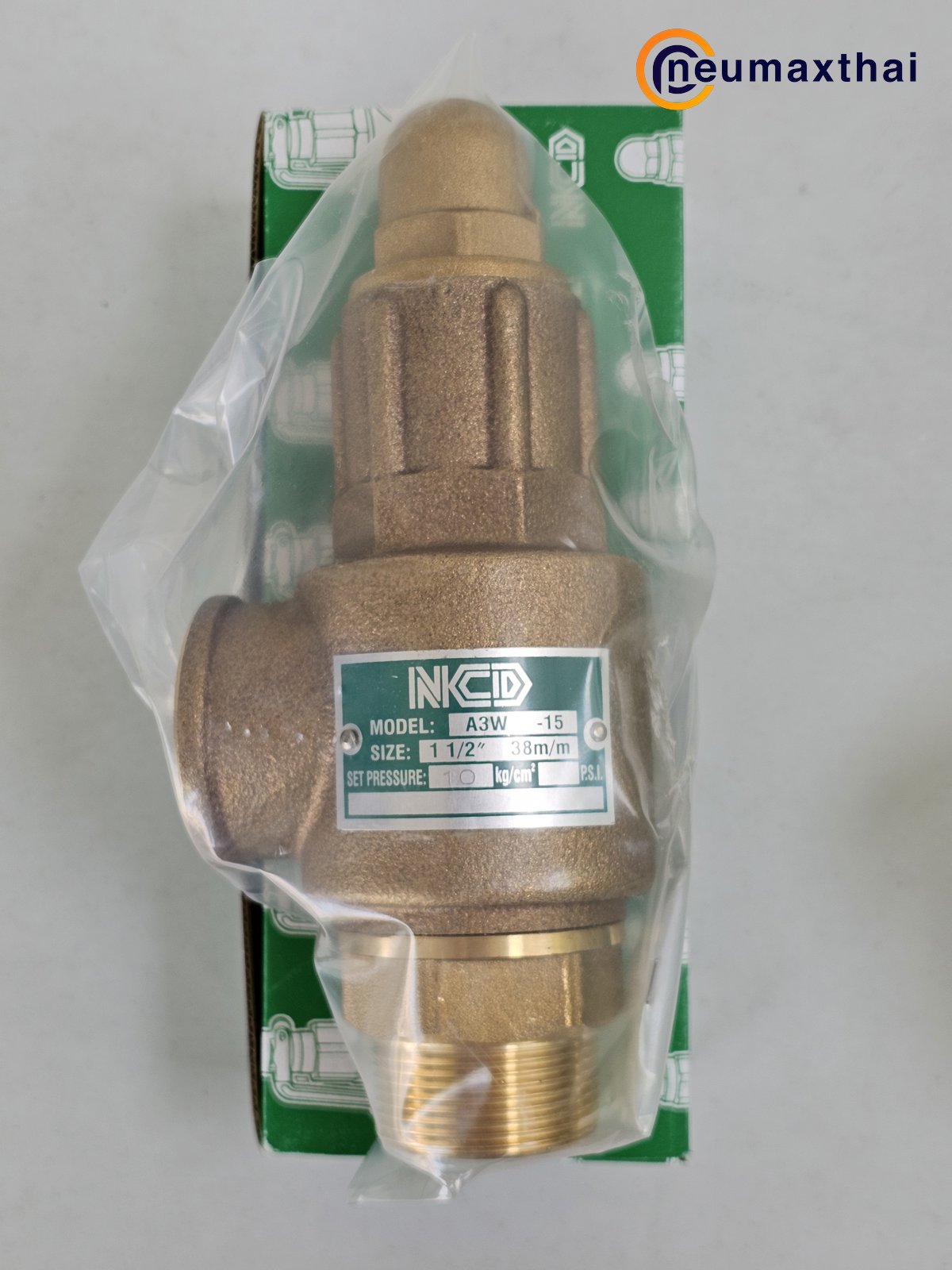 A3W-15-10 SAFETY RELIEF VALVE 1.1/2" , 10Kgf/cm2 ,ไม่มีด้าม , "NCD"