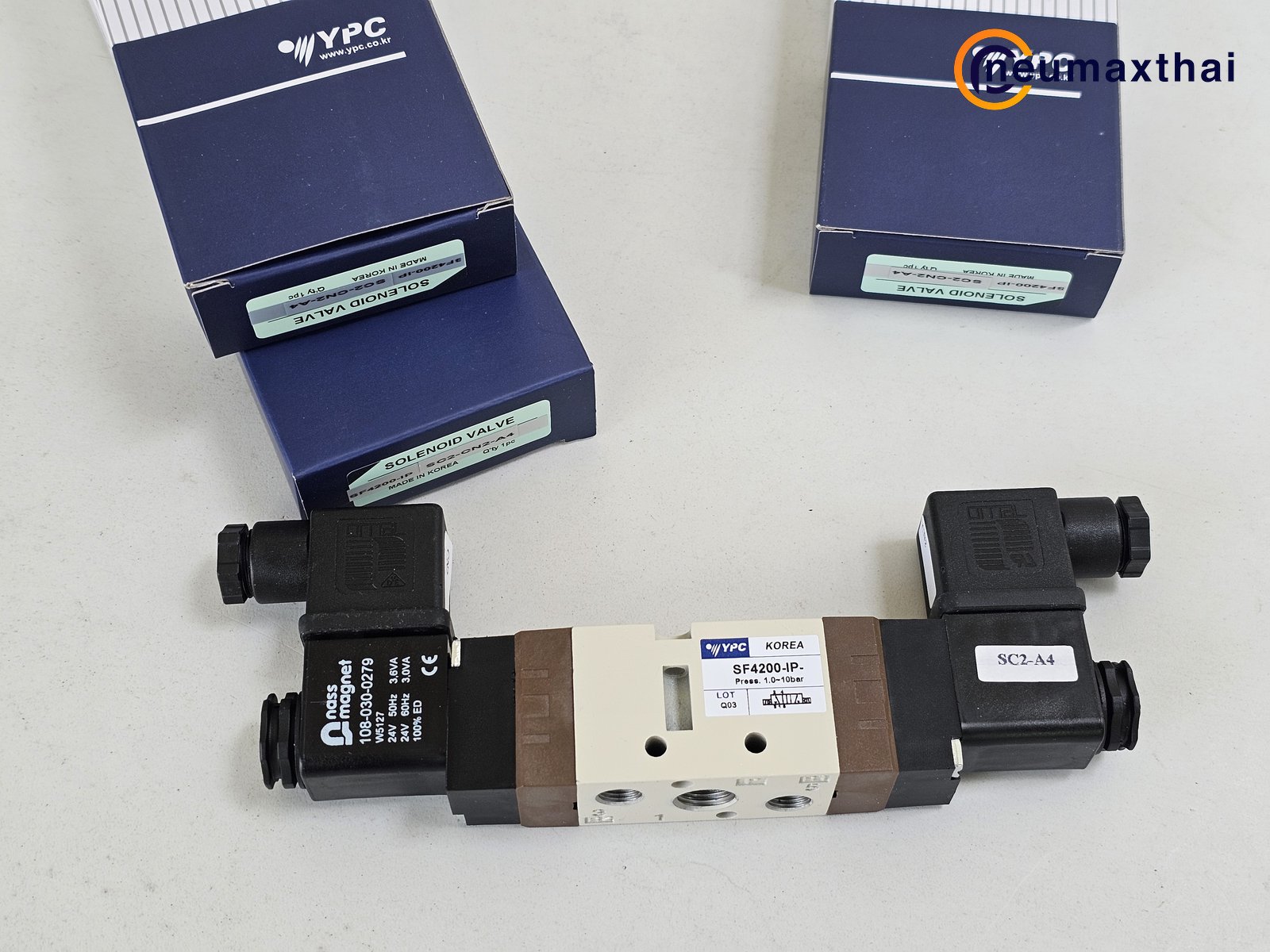 SF4200-IP-SC2-CN2-A4 5/2 SOLENOID VALVE 1/4" AC24V (2 COIL) , "YPC"