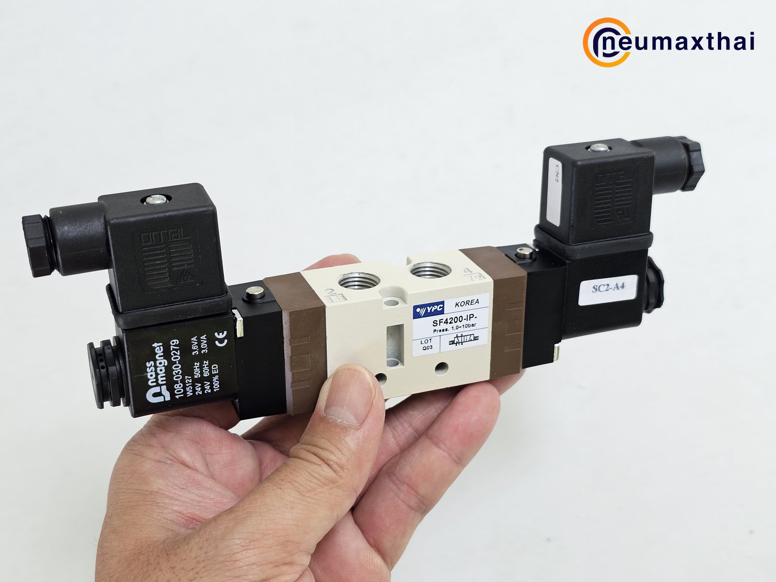 SF4200-IP-SC2-CN2-A4 5/2 SOLENOID VALVE 1/4" AC24V (2 COIL) , "YPC"
