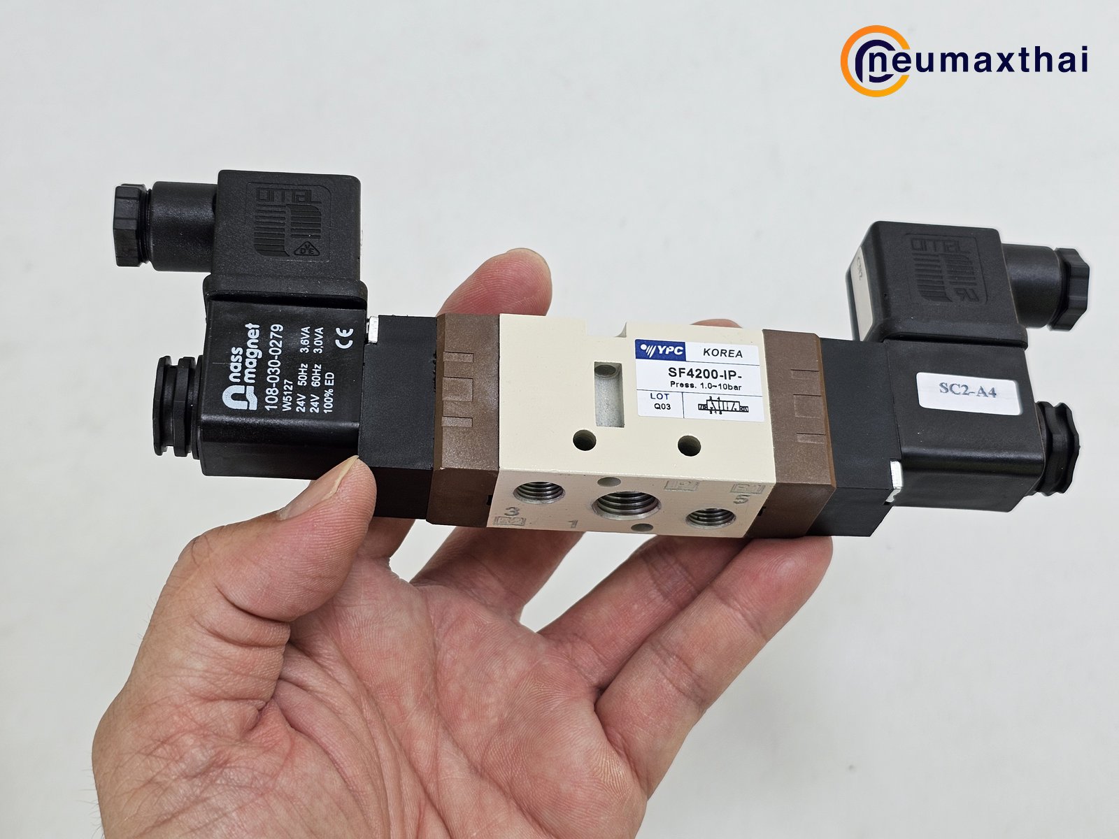 SF4200-IP-SC2-CN2-A4 5/2 SOLENOID VALVE 1/4" AC24V (2 COIL) , "YPC"