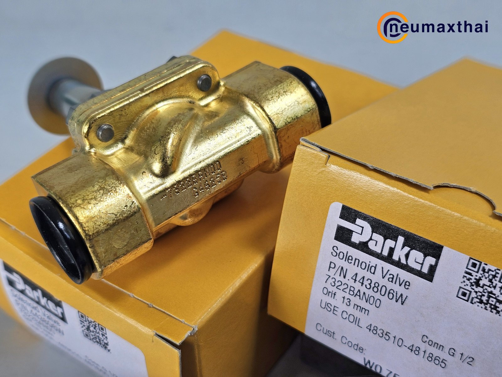 P-VE7322BAN00-2 2/2 SOLENOID VALVE 1/2" TYPE:NO, AC220V "PARKER"