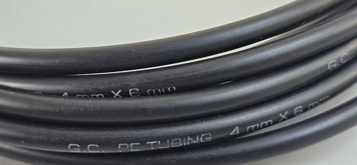 ส่ง PE-0640B PE TUBE 6X4MM ,BLACK 100M/ROLL , “GC”