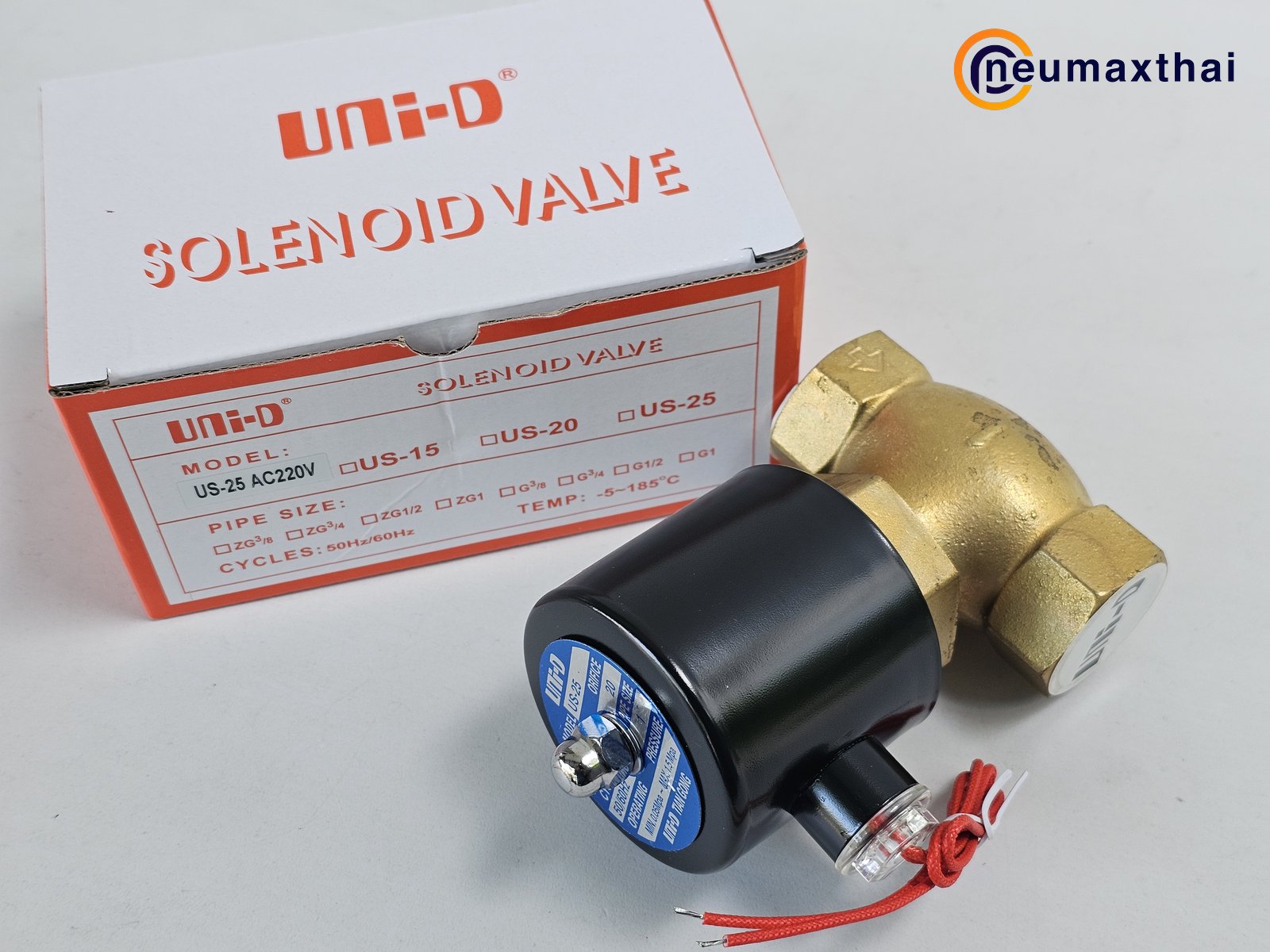 US-25-AC220 2/2 SOLENOID VALVE 1" ,AC220 , "UNI-D"