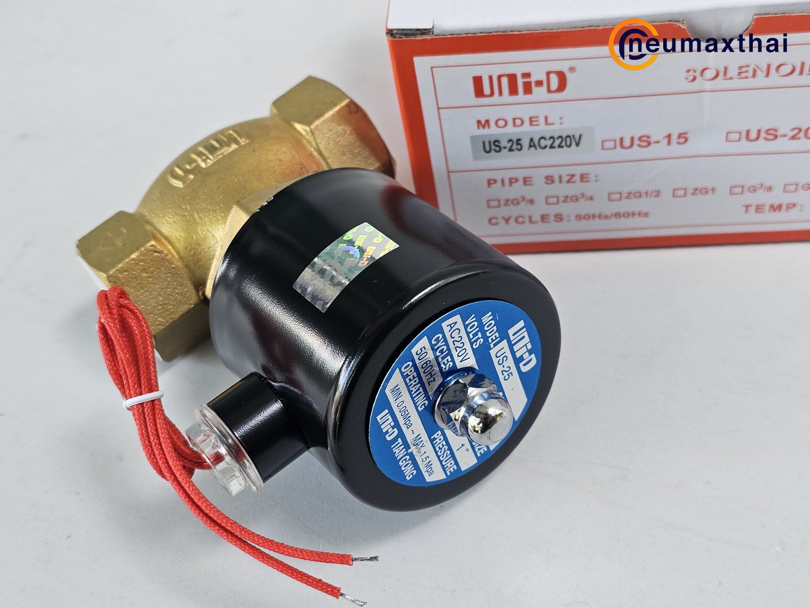 US-25-AC220 2/2 SOLENOID VALVE 1" ,AC220 , "UNI-D"