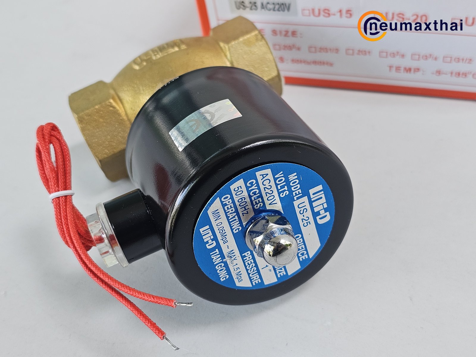 US-25-AC220 2/2 SOLENOID VALVE 1" ,AC220 , "UNI-D"