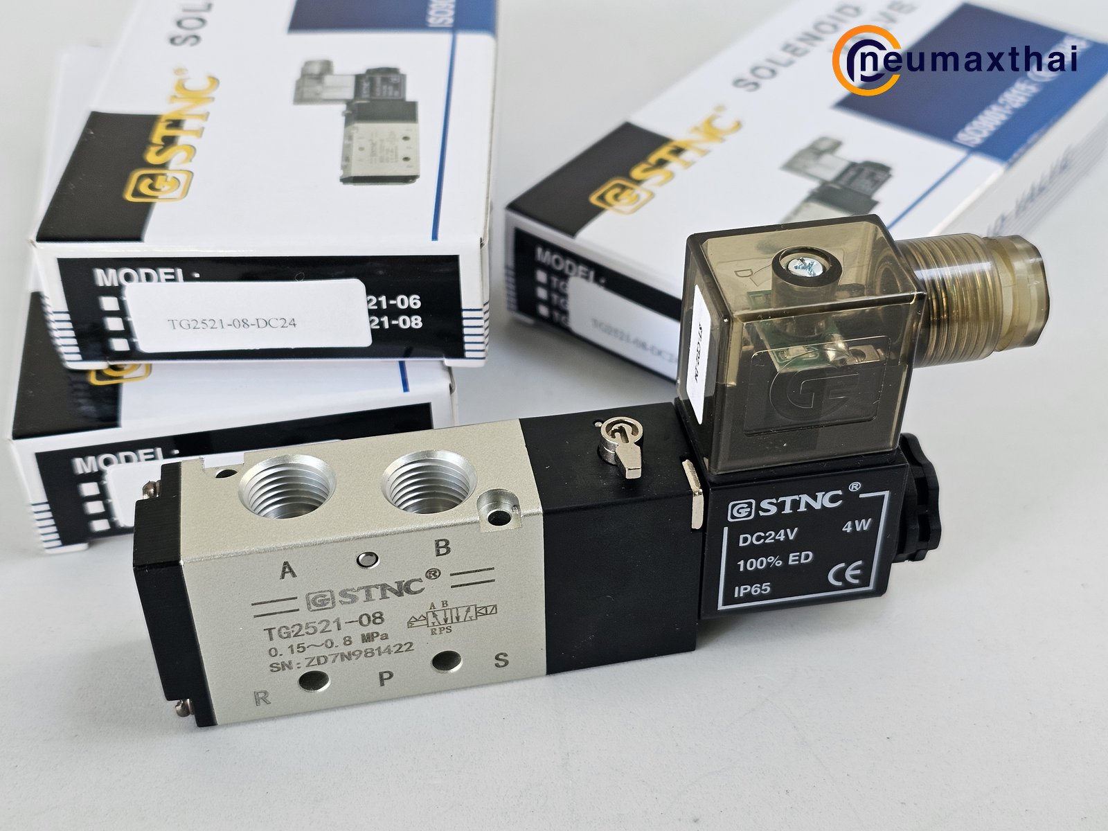 TG2521-08-DC24 5/2 SOLENOID VALVE 1/4", DC24V , "STNC"