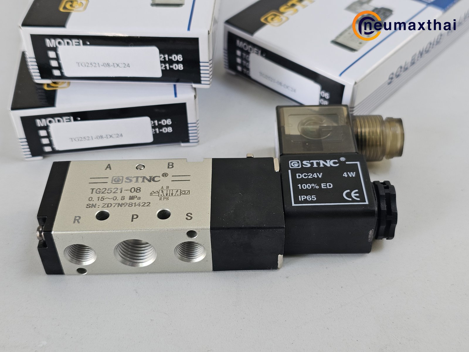 TG2521-08-DC24 5/2 SOLENOID VALVE 1/4", DC24V , "STNC"