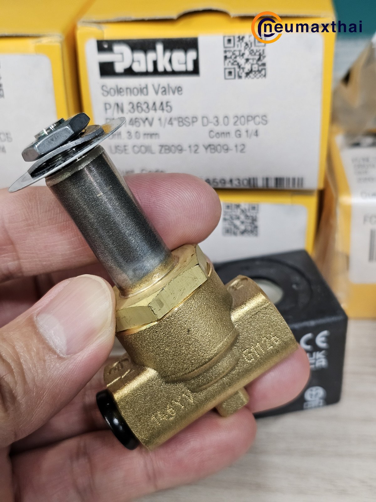P-VE146YV-2 2/2 SOLENOID VALVE 1/4" , AC220 ,"PARKER"