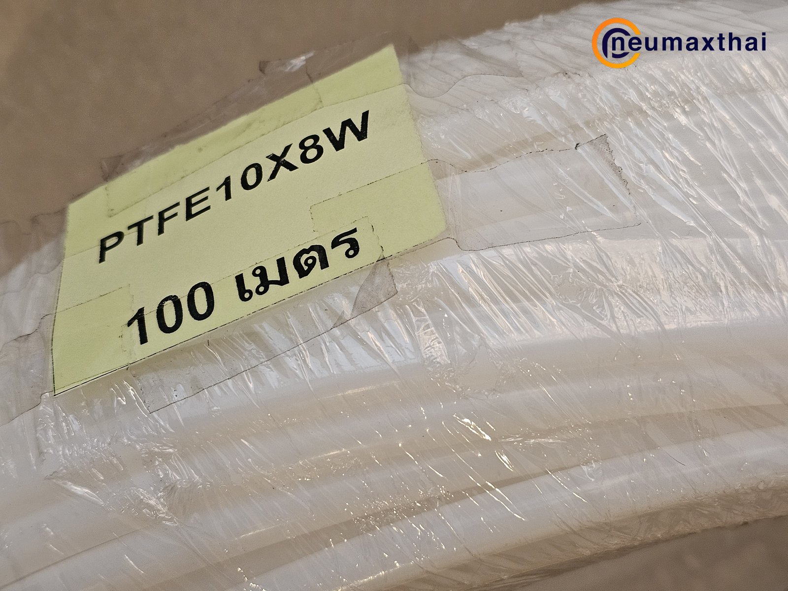 PTFE10X8W-100M  PTFE TUBE 10X8MM 100M/ROLL , WHITE