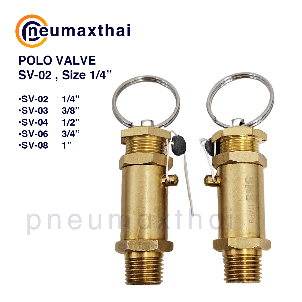 POLO Valve (โปโลวาล์ว/Relief valve) – Model SV Series