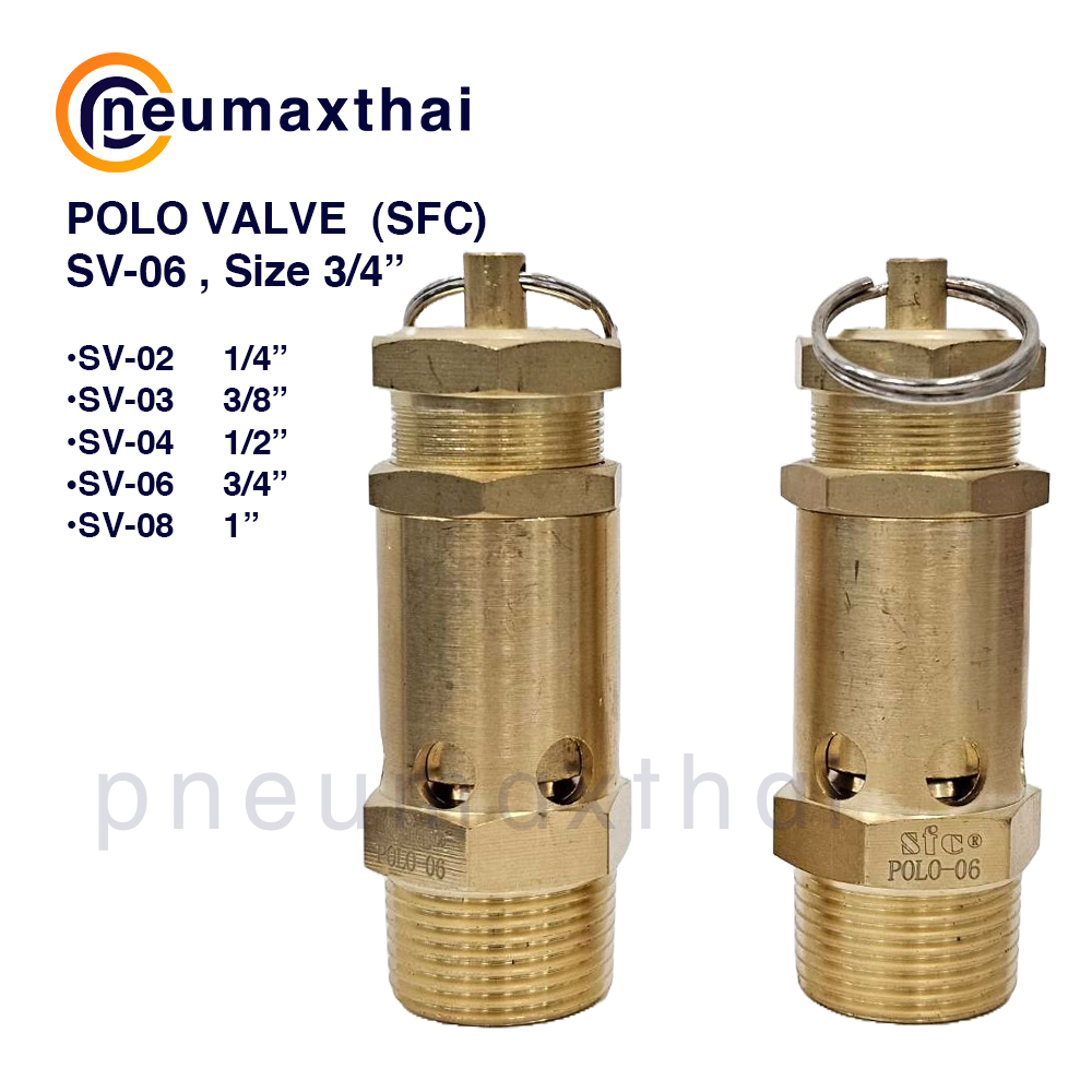 POLO Valve (โปโลวาล์ว/Relief valve) – Model SV Series