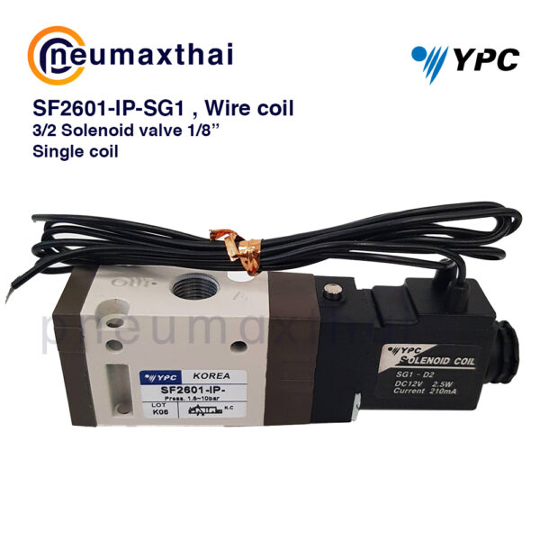 YPC Solenoid Valve โซลินอยด์วาล์ว 5/2, 5/3, 3/2, SF-SN Series