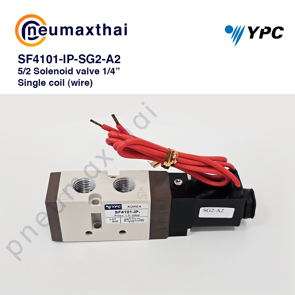 YPC Solenoid Valve โซลินอยด์วาล์ว 5/2, 5/3, 3/2, SF-SN Series