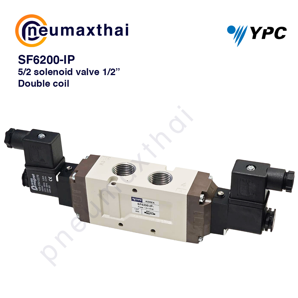 YPC Solenoid Valve โซลินอยด์วาล์ว 5/2, 5/3, 3/2, SF-SN Series