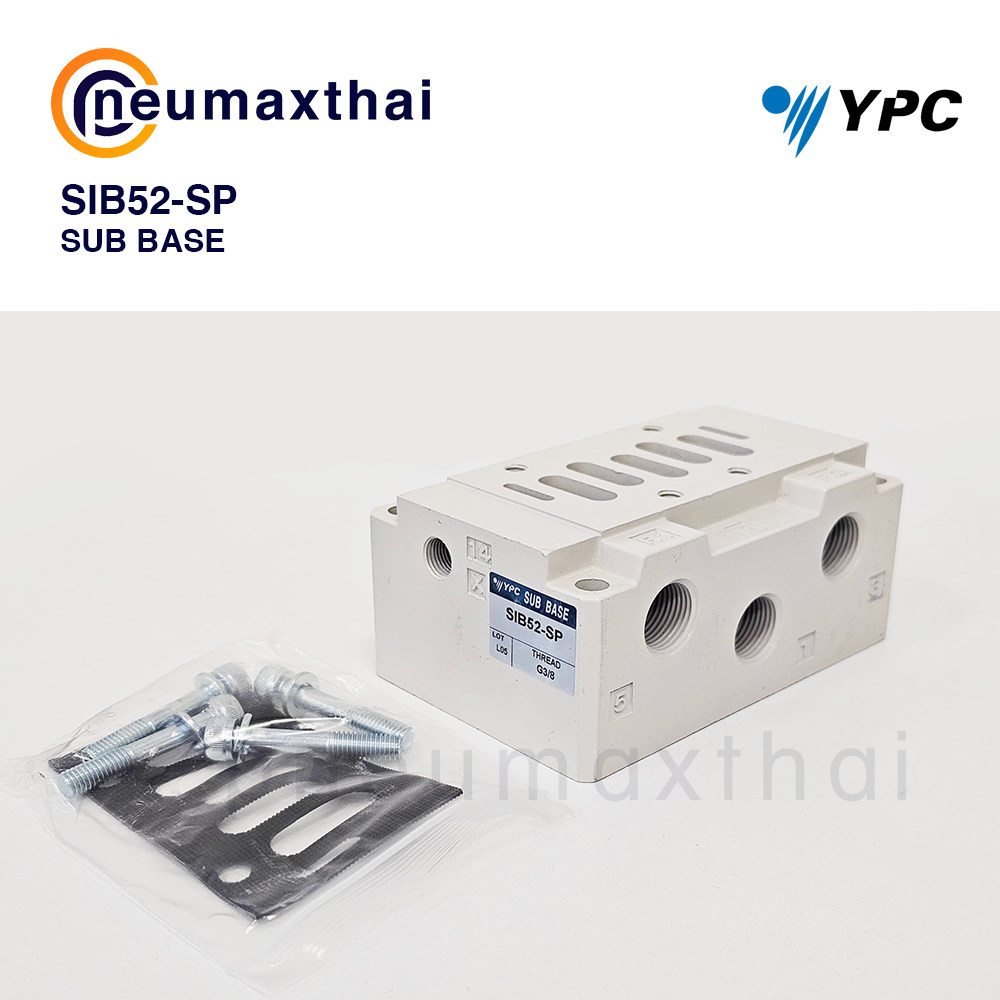 YPC SIV Series โซลินอยด์วาล์ว Sub-Base Mounting  แบบ 5/2 , 5/3 ทาง